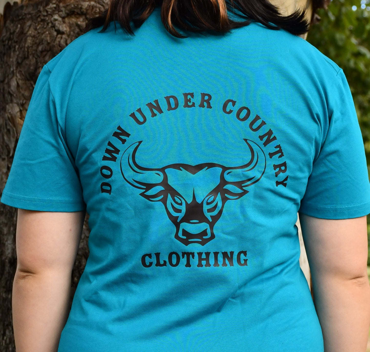 100% Cotton T-shirt - Teal with Black logo